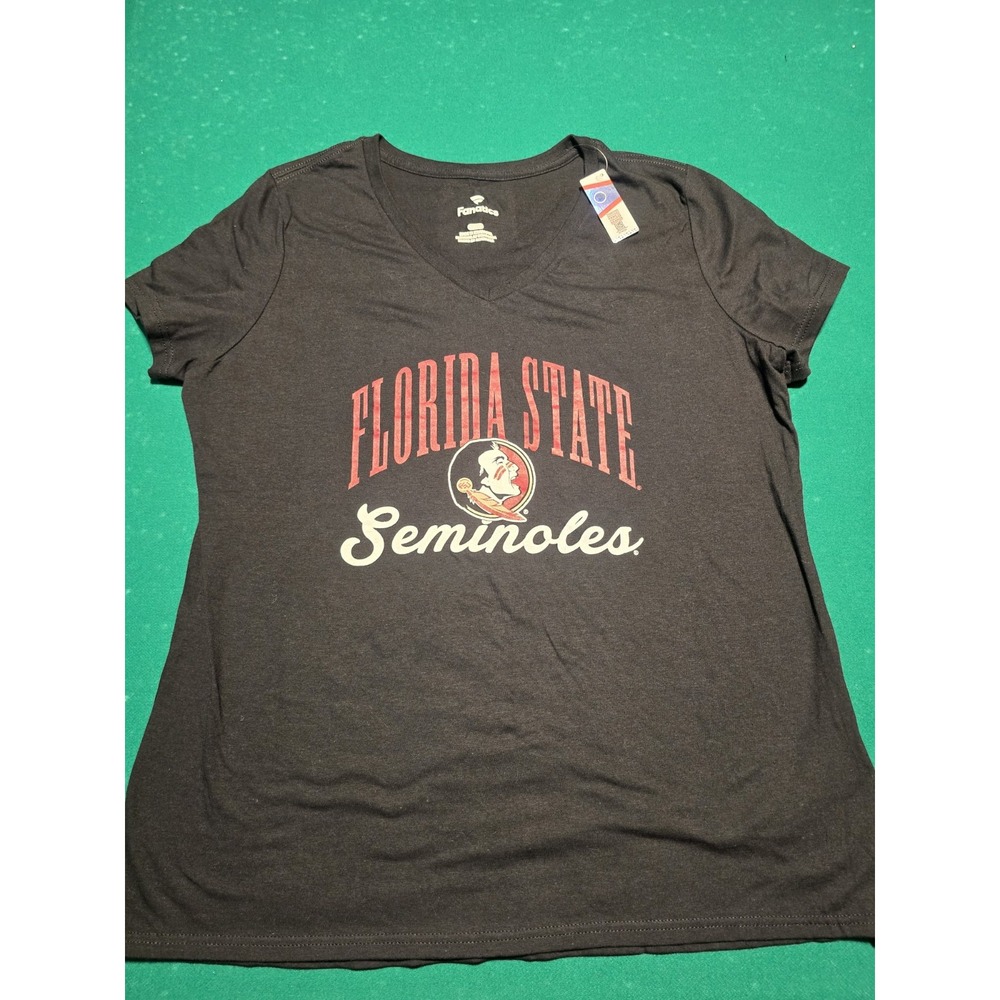 Florida State Seminoles Women's ‎ Short Sleeve T-Shirt Black Size Large NWT